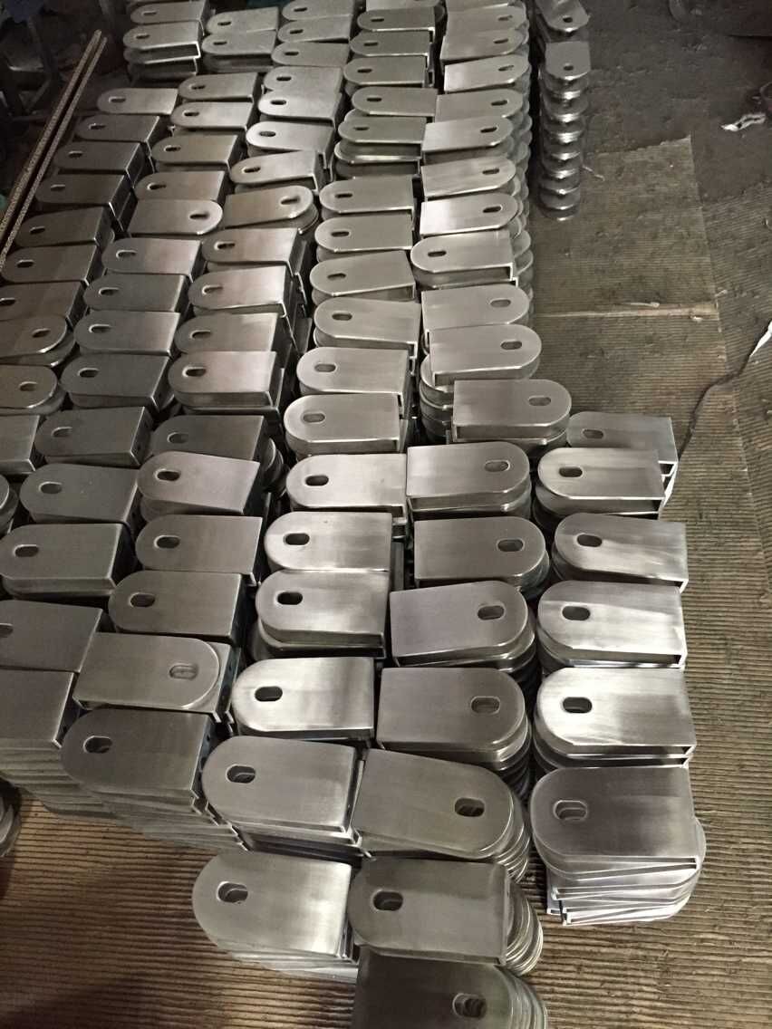 stainless steel glass fitting for balustrade, handrail railing post clamp
