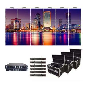 China P3.91 P4.81 500x500 alumnim and iron cabinet LED Video Wall Outdoor wholesale