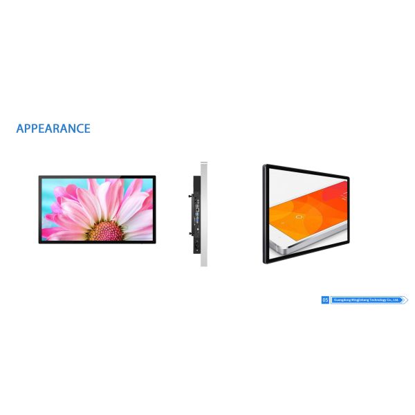 MJK 55 65 Inch LCD Interactive Touch Display Screen Wall Mount Digital Signage Monitor Advertising Digital Poster Elevator