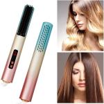 Professional Custom LCD Hair Straightener Brush , PTC ABS Electric Cold Wind