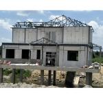 CEMENT SIDING LIGHT STEEL FRAME MODEM LUXURY PREFAB HOUSE FOR SALE