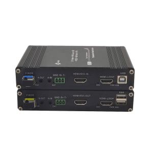 China 1Ch 1080P HDMI + 1Ch USB KVM + 1Ch RS232 + 1Ch Bidi Stereo Audio + 1Ch GPIO over Fiber Extender wholesale