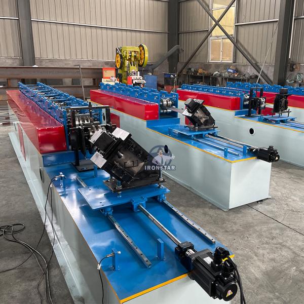 “Servo Motor Driven 2‑in‑1 Double Rows Stud Roll Forming Machine For 49mm & 69mm Drywall Steel Stud Profiles”