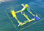 Amusement Games Giant Inflatable Water Park 0.9mm Plato PVC Tarpaulins