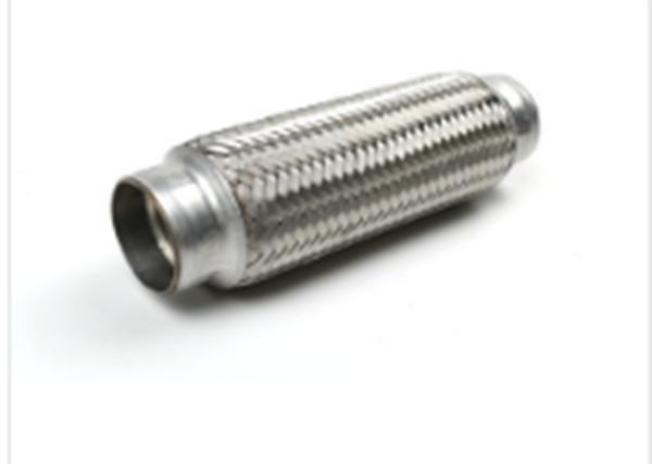 Aluminum / Stainless Steel Braided Exhaust Flex Pipe , Flex Exhaust Mesh Flex