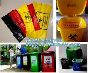 China PE biohazard garbage bag for hospital waste, infectious waste bags, medical Fluid bag, healthcare, health care, hospital on sale