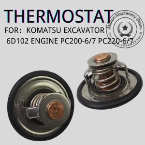 China Thermostat Excavator Engine Parts 6732-61-1620 For Komatsu PC200-6/7 PC220-6/7 wholesale