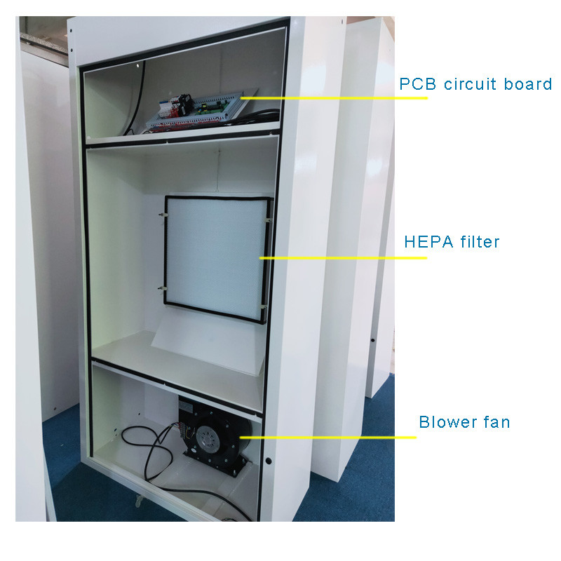 Mirror SS304 Doors Air Shower Room For Single Person