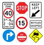 Yellow Display Customized Aluminum Reflective Vinyl Spring Up Road Safety