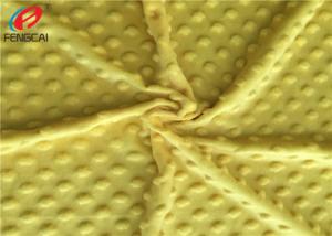 China Super Soft 100% Polyester Baby Blanket Minky Dot Minky Plush Fabric wholesale
