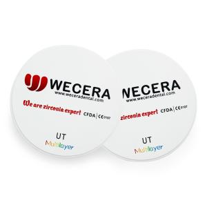 China Ultra Translucent Zirconia Ceramic Disc Anterior Multilayer Zirconia Disc wholesale