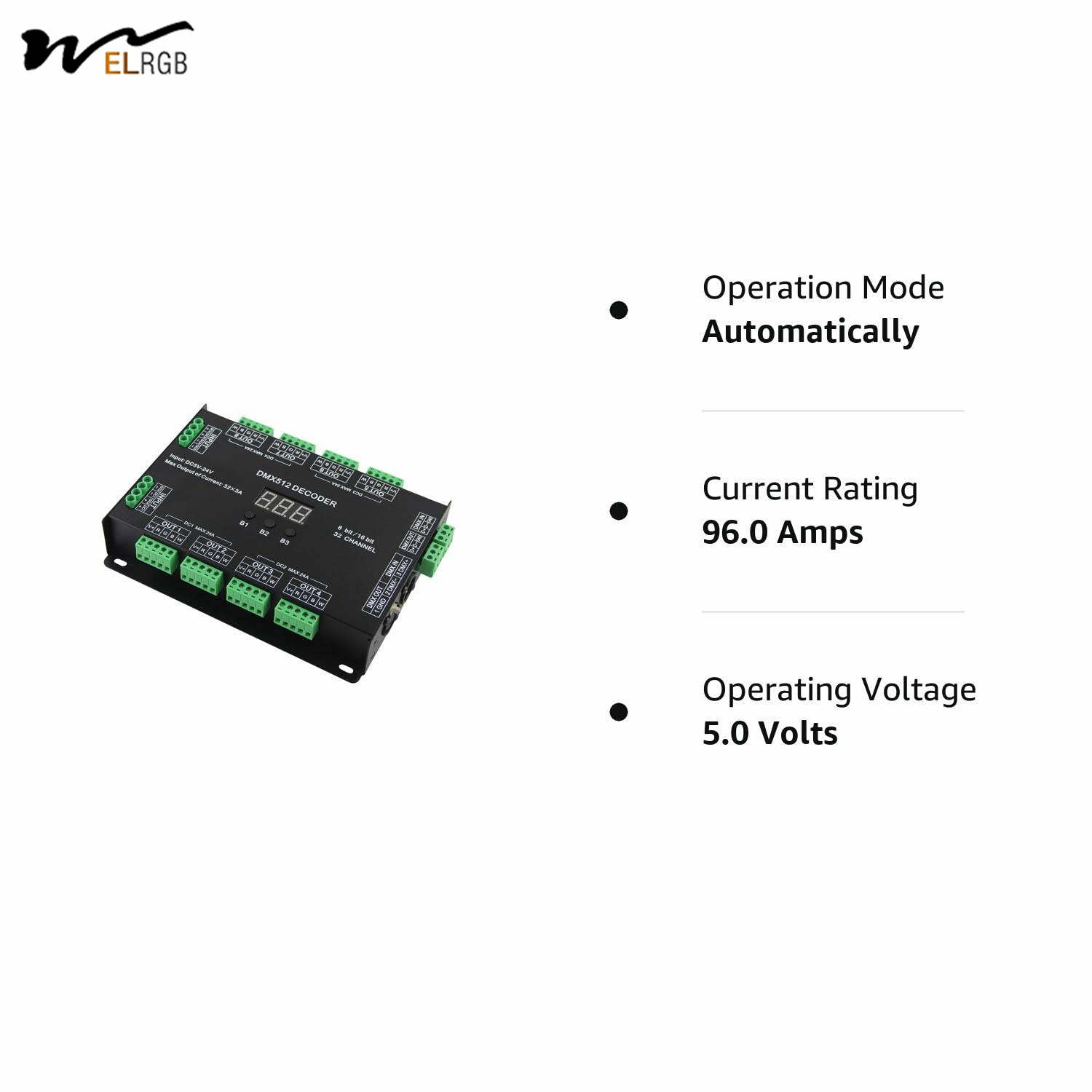Customizable 32 Channel 96A RGBW DMX 512 LED Decoder Controller for Lighting Solutions