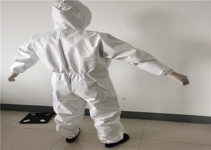 Waterproof 50gsm Disposable Protective Coverall / Disposable Protective Suit