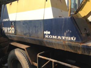 China USED KOMATSU PW120 WHEEL EXCAVATOR FOR SALE ORIGINAL JAPAN PW120 USED KOMATSU EXCAVATOR wholesale