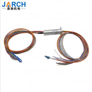 China 1 Channel Fiber Optic Rotary Joint Capsule Electro Optical Slip Ring For Optical Terminal Robot on sale