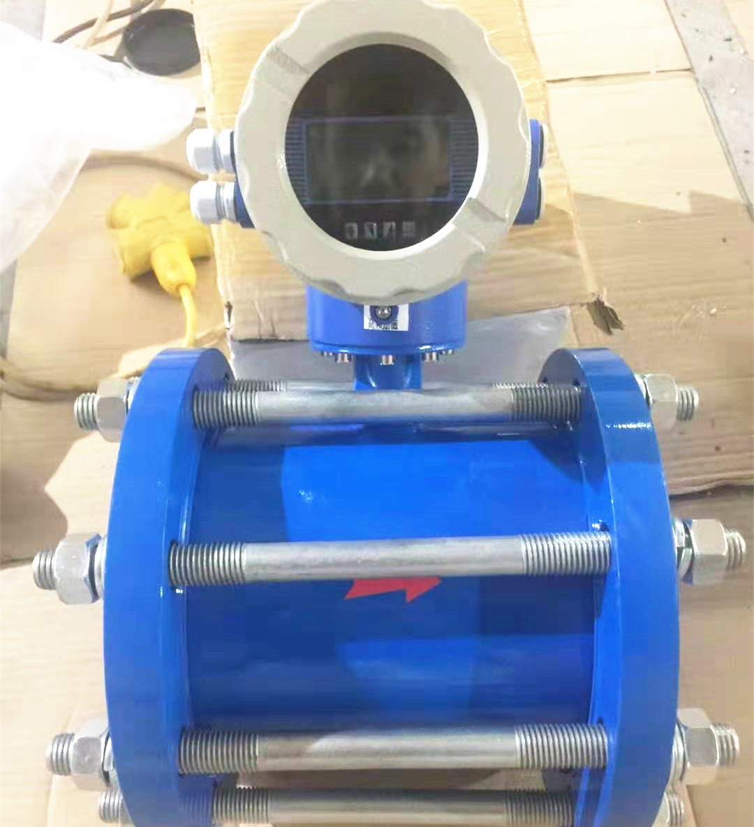 RS485 Sanitary Electromagnetic Water Flowmeter 15m/S 1.6mpa