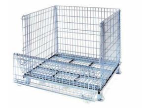 China Folding metal wire mesh container/metal container/wire container wholesale