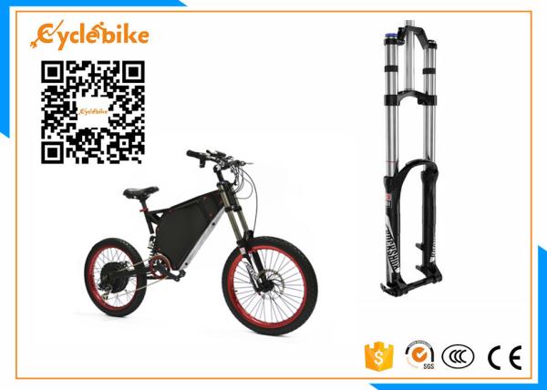 5000W Full Suspension Electric Assist Bike 72V , Stealth Bomber Electric Bike