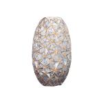 FDA Golden Decorated 20.6cm Crystal Decorative Glass Vases