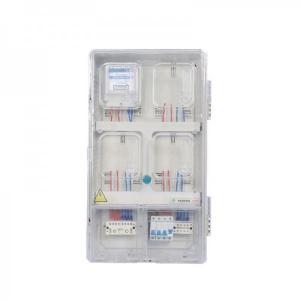 China ISO IEC Single Phase Electric Meter Box 4 Way Abs Distribution Box wholesale