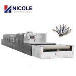 Automatic SS Industrial Microwave Dryer Continuous Seafood Drying Machine