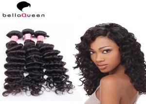 China Virgin Mongolian Deep Wave Halo Double Wefted Hair Extensions 8-30&quot; Length wholesale