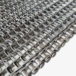 Food Processing Stainless Steel Wire Flat Chain Link Mesh Conveyor Belt