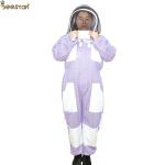 Three Layer Ventilated Beekeeping Outfits in Fashionable Purple Color for Extra