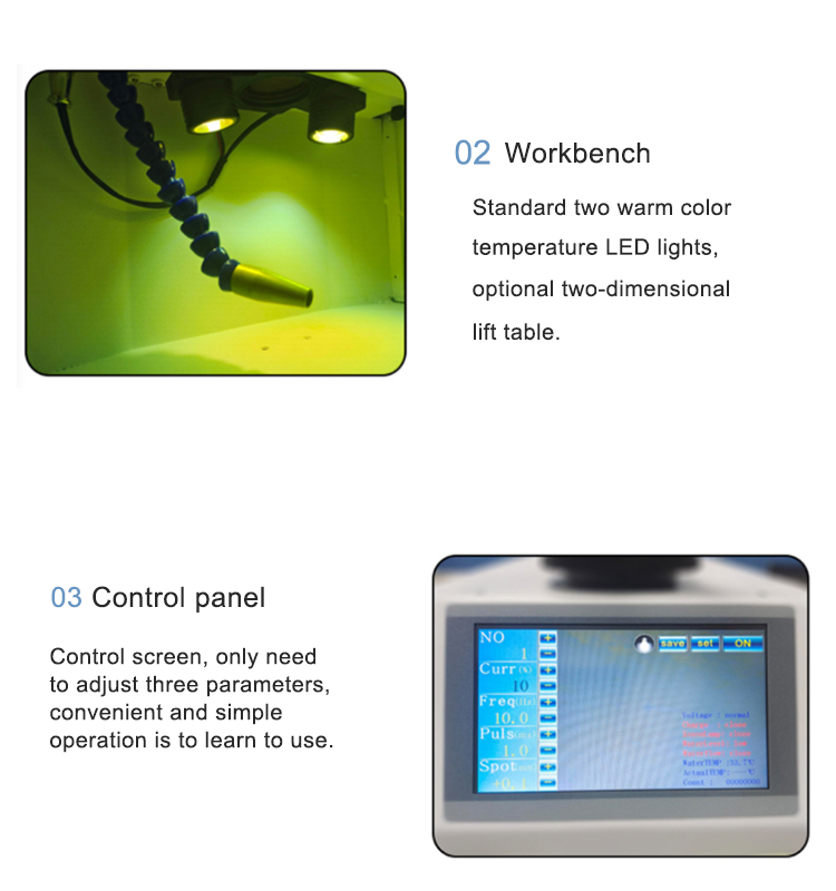 80W 40J Mini YAG Jewelry Laser Welding Machine Build In Water Cooling