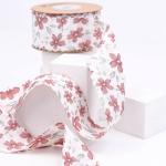 Floral Personalized Grosgrain Ribbon Weave Edge Ribbon For Gift Packing