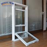 Weather Resistance PVC Hung Windows Vertical Sliding Hung Window 1.5mm Lining