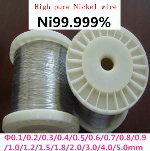 China 99.6% Pure Nickel Wire Ni200 Ni201 0.25mm Nickel Mig Wire wholesale