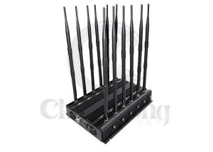 China 12 Antennas Wireless LOJACK Signal Jammer 40m Shielding Radius For 4G WiFi GPS LOJACK wholesale