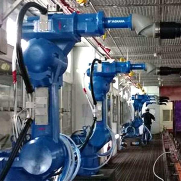 6 Axis Automatic Industrial Yaskawa Painting Robot Automobile Parts Wheel