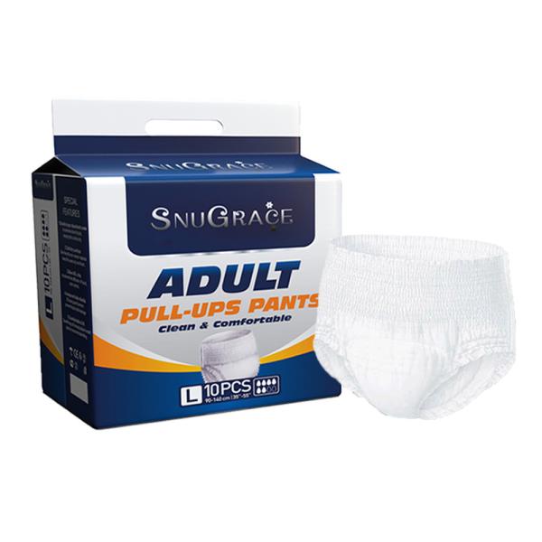 Anti-Leak 3D Leak Prevention Channel Japanese Adult Pull On Ups Diaper Pants for