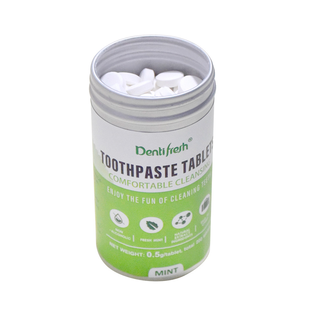 DENTIFRESH-Aluminum-bottle-toothpaste-tablet-200PCS-comfortable