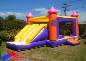 China Children Double Lane Inflatable Combo Castle Bounce House with Slide on sale