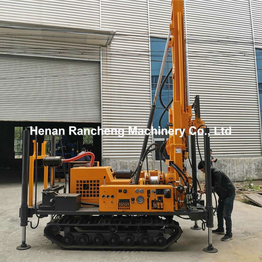280m Depth 75 - 300mm Dia Water Well Drilling Machine 42KW Rated Power 3800kg