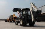 Low price hydraulic 1m3 bucket backhoe loader AC and Joystick WZ30-25