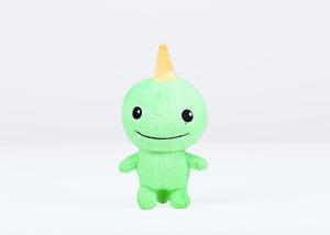 China Green Color Machine Washable Stuffed Animals Customized Logo Cute Design wholesale