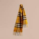 Classic Cashmere Women Winter Knitted Scarf In Burnt Orange Embroidery Blank