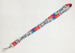 Colorful Logo Custom Neck Strap Dye Sublimation Lanyards Environment Friendly