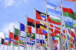 China Wonderful All World Countries Flags 3X5FT 100 Polyester Material wholesale