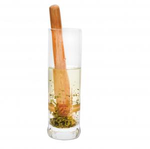 China 8 Cylinder Crystal Cocktail Glasses With Wood Pestle wholesale