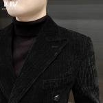 Customized Logo Printing Chenille Men's Winter Double-Breasted Suit Jacket