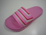 Casual Flat Pvc Stripe Upper Slide Ladies Eva Slippers