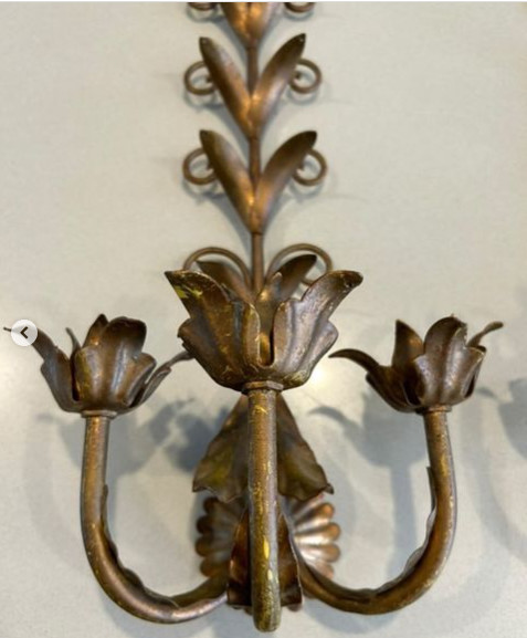 High End 5 Star Hotel Wall Iron Work Luxury Sconce Decoration