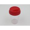 Buy cheap Reusable Single Wall Clear Plastic Coffee Cups With Lids / Plastic Travel Coffee from wholesalers