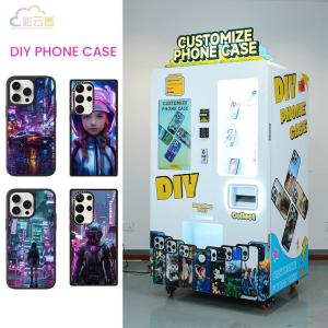 China Convenient Metal Phone Case Printing Vending Machine Personalized With Coin Payment wholesale