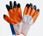 23cm-26cm Nitrile Dipped Work Gloves Cold Weather Work Gloves Double Dipping